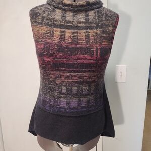 IVKO Rainbow,Wool, Cowl Neck Sweater, With POCKETS! sz 40